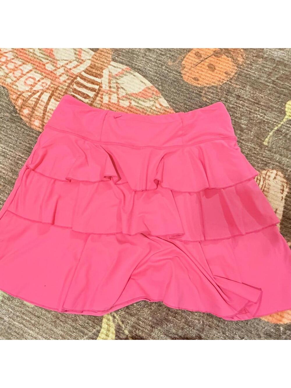 Jack Smith Neon Pink Tiered Athletic Tennis Skort Women’s Medium Activewear